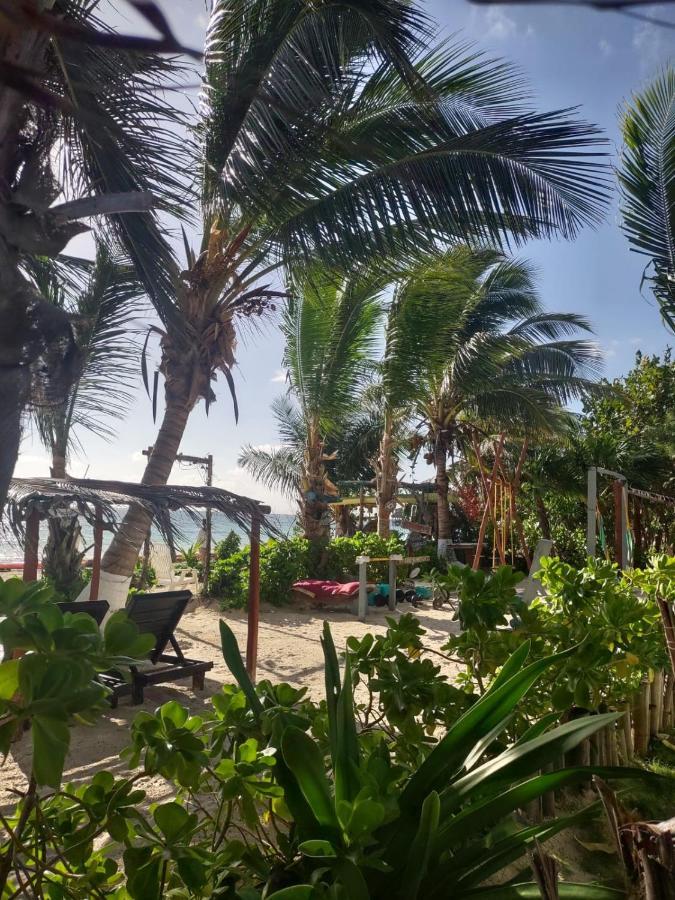 Lunazul Eco-Cabana Frente Al Mar Mahahual Exteriér fotografie