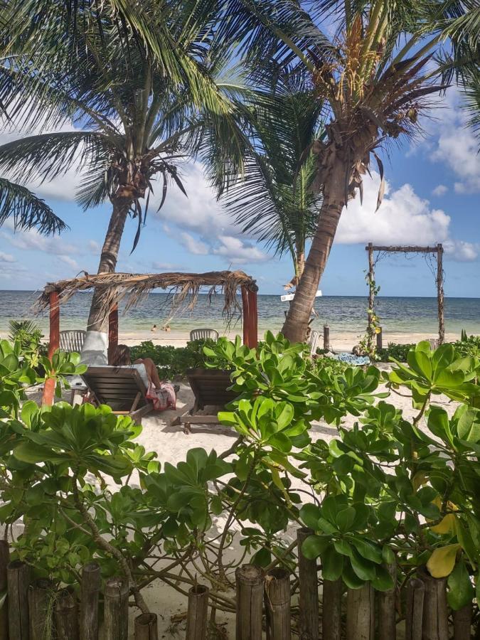 Lunazul Eco-Cabana Frente Al Mar Mahahual Exteriér fotografie
